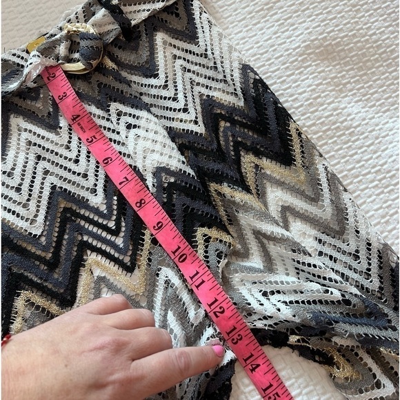 NWT Trina Turk DRIFT SIDE SLIT CROCHET PANT - Picture 12 of 16